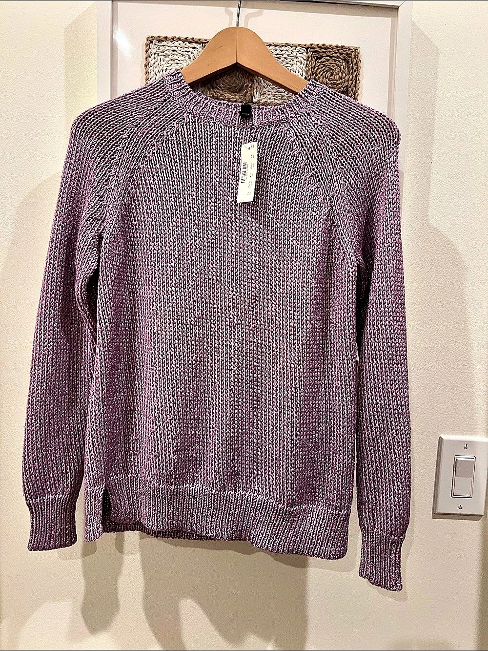 J.Crew Metallic Side-Slit Sweater C2467 Size XS